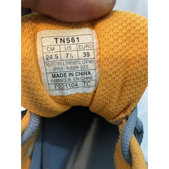 Asics Gel Trail Attack 7 gray orange Running Shoes T161N - Women's Size 7.5 - Picture 7 of 7